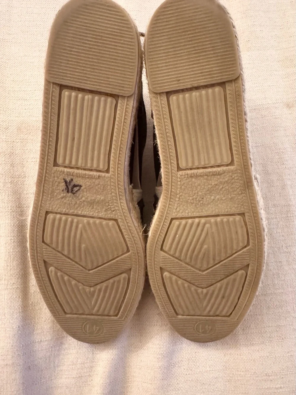 Naguisa Soc Ribbon Espadrille in Navy EU 41 US 8.5 Made in Spain